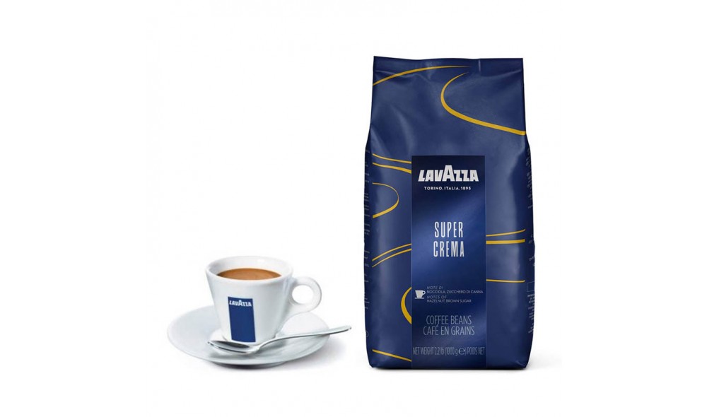 Boutique Lion - Lavazza Café en Grains SUPER CREMA   - 1kg